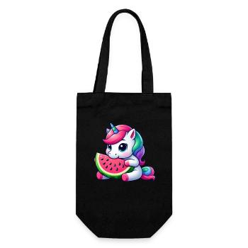 Sweet Unicorn Fruity Watermelon - Gift Bag for Bottles - black - Front