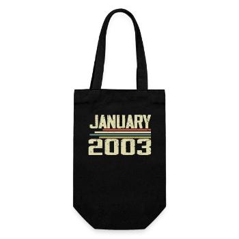 Janvier 2003 - Cadeau d’anniversaire Janvier 2003 - Sac à bouteille - noir - Devant