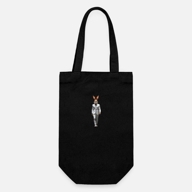 Hare - Gift Bag for Bottles - black