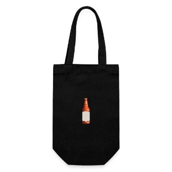 Beer Bottle Symbol Beer - Gift Bag for Bottles - black - Front