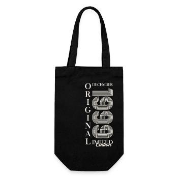 24th Birthday Original December Vintage 1999 - Gift Bag for Bottles - black - Front