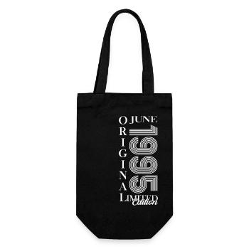 Original June 1995 Born 1995 29th Birthday 95 - Gift Bag for Bottles - black - Front