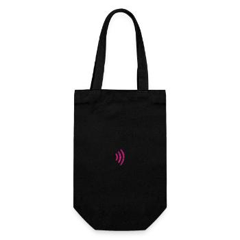 WiFi Signal Tee - Gift Bag for Bottles - black - Front