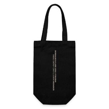 Kindness doesn't cost a damn thing - Gift Bag for Bottles - black - Front
