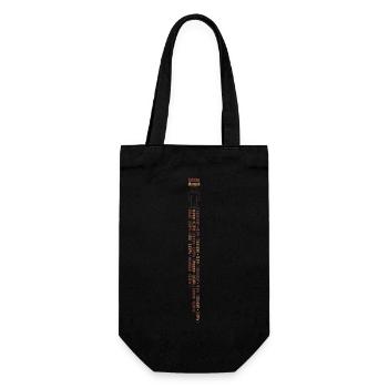 Zutaten Mensch (Chemische-Bestandteile-Edition) - Geschenkbeutel für Flaschen - Schwarz - Vorne