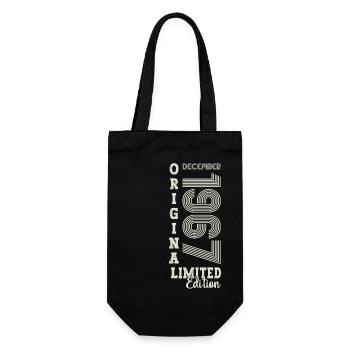 Original December 1967 55th birthday gift - Gift Bag for Bottles - black - Front