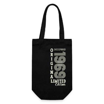 Original December 1969 53rd Birthday Gift - Gift Bag for Bottles - black - Front