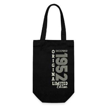 Cadeau original du 70e anniversaire de décembre 1952 - Sac à bouteille - noir - Devant