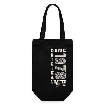 45e anniversaire homme April Né en 1978 Original - Sac à bouteille - noir - Devant