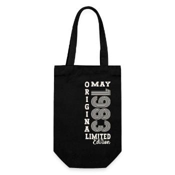 40th Birthday Man Original May Vintage 1983 - Sac à bouteille - noir - Devant