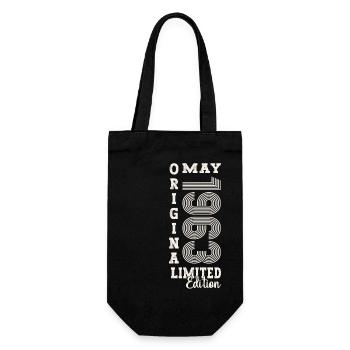 60th Birthday Man Original May Vintage 1963 - Sac à bouteille - noir - Devant