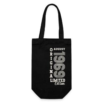 55th Birthday Original August 1969 Born 1969 - Gift Bag for Bottles - black - Front