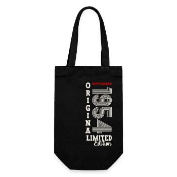 70th Birthday Legend September 1954 Volume 54 - Gift Bag for Bottles - black - Front
