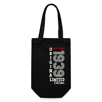 85th Birthday Original November 1939 Volume 39 - Gift Bag for Bottles - black - Front