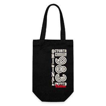 40e anniversaire Original Octobre Année 1983 - Sac à bouteille - noir - Devant