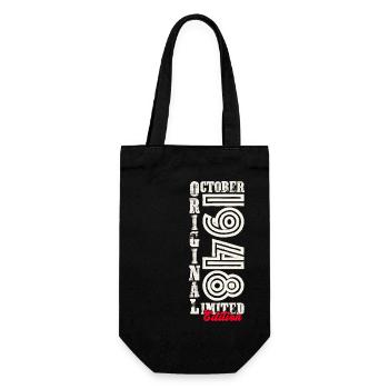 75e anniversaire Original Octobre Année 1948 - Sac à bouteille - noir - Devant