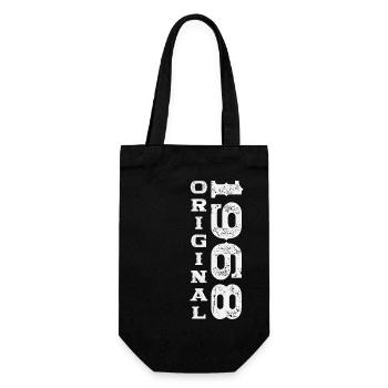 Né en 1968 55ème anniversaire Cadeau homme / femme - Sac à bouteille - noir - Devant
