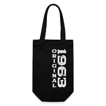 Born 1963 60th birthday Gift man/ woman - Gift Bag for Bottles - black - Front
