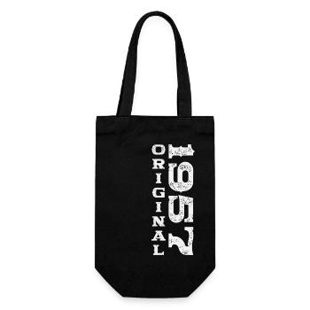 Né en 1957 66ème anniversaire Cadeau homme / femme - Sac à bouteille - noir - Devant