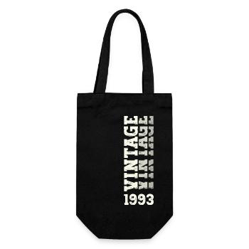 30. Geburtstag Mann Jahrgang 1993 Vintage - Geschenkbeutel für Flaschen - Schwarz - Vorne