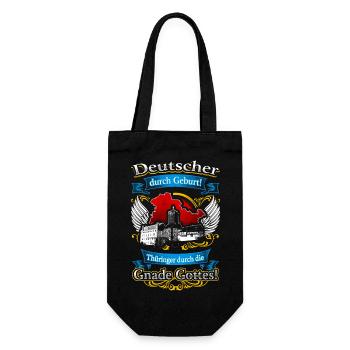 Stolzer Thüringer – Tradition in der Heimat - Geschenkbeutel für Flaschen - Schwarz - Vorne