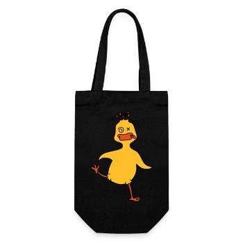Drunken Duck - Geschenkbeutel für Flaschen - Schwarz - Vorne