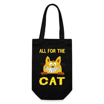 All for the cat - Alles für die Katz - Gift Bag for Bottles - black - Front