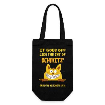 It goes off like the cat of Schmitz. Chat de Schmitz - Sac à bouteille - noir - Devant