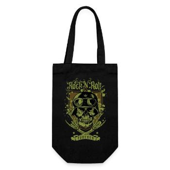 Rock 'n' Roll für immer - Geschenkbeutel für Flaschen - Schwarz - Vorne