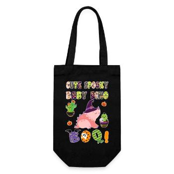 Mignon Spooky Baby Dino Halloween Boo 4 - Sac à bouteille - noir - Devant