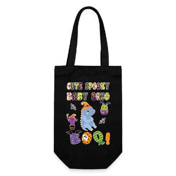 Mignon Spooky Baby Dino Halloween Boo 2 - Sac à bouteille - noir - Devant