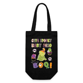 Mignon Spooky Baby Dino Halloween Boo 3 - Sac à bouteille - noir - Devant