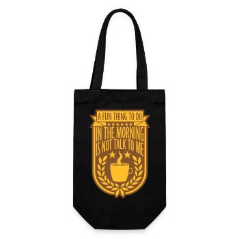 ne me parle pas - Sac à bouteille - noir - Devant