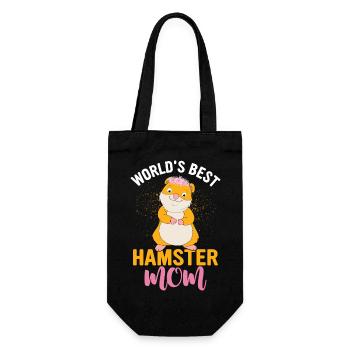 World Best Hamster Mom - Sac à bouteille - noir - Devant