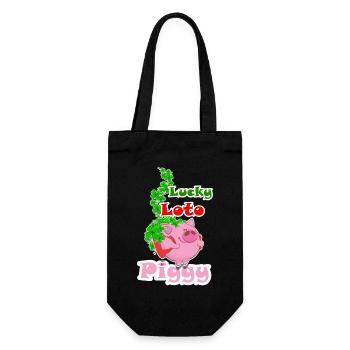 Lucky LOTO piggy - Sac à bouteille - noir - Devant