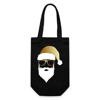 Père Noël - Sac à bouteille - noir - Devant