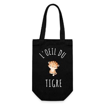 Oeil du tigre - Sac à bouteille - noir - Devant