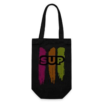 Skateboard SUP Surfing - Gift Bag for Bottles - black - Front