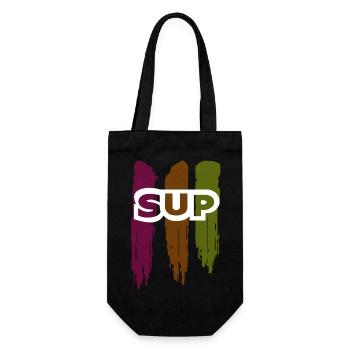 Skateboard SUP Surfing - Gift Bag for Bottles - black - Front