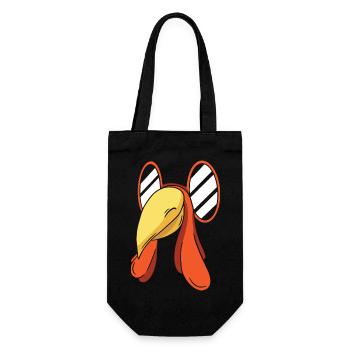 Turkey Face - Geschenkbeutel für Flaschen - Schwarz - Vorne