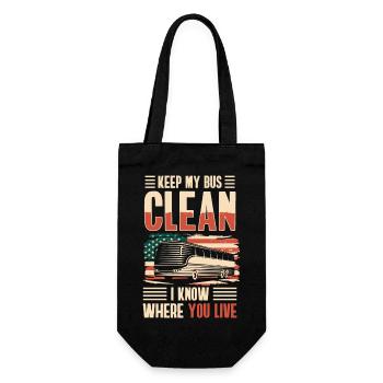 Driver Occupation Work Truck driver - Gift Bag for Bottles - black - Front