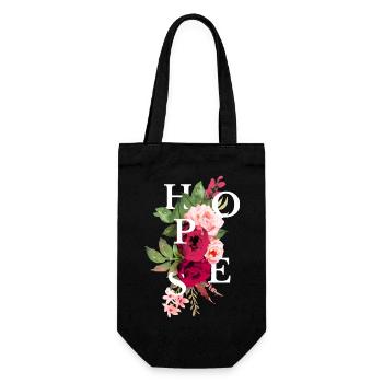 Hopes flowers - Gift Bag for Bottles - black - Front