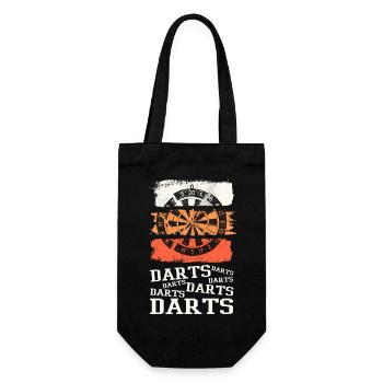 Fléchettes, jeu de fléchettes, jeu de fléchettes, fléchettes, joueurs de fléchettes - Sac à bouteille - noir - Devant