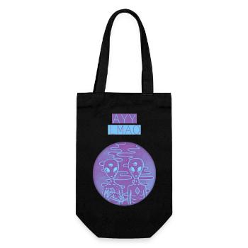 Ayy Lmao - Geschenkbeutel für Flaschen - Schwarz - Vorne