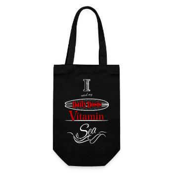 Daily dosis of vitamin sea - Gift Bag for Bottles - black - Front