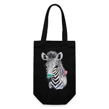 Poulains zébes - Sac à bouteille - noir - Devant