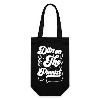 Musician Piano Player Melody - Gift Bag for Bottles - black - Front