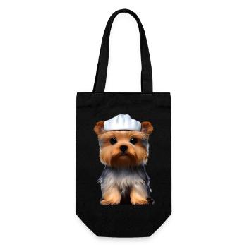 Yorkshire Terrier Cuisine chiot Restaurateur Chien - Sac à bouteille - noir - Devant