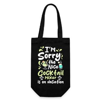Cocktail Mixer Beer Spirit - Gift Bag for Bottles - black - Front