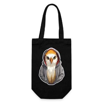Cockatiel cool en vêtements décontractés - Sac à bouteille - noir - Devant
